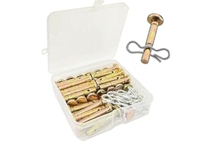 Qloby 30 Pack Upgraded Shear Pins and Cotter Pins for Snowblower, 738-04124A and 714-04040 Replacement Shear Pin Kits Compatible with MTD Craftsman Cub Cad Troy Bilt SnowBlowers