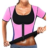 NonEcho Women Sauna Body Shaper Sweat Suit Sleeve Spa Cami Hot Neoprene Slimming Workout Vest Waist Trainer Top
