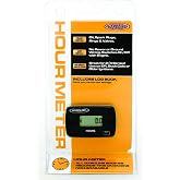 Hardline Products USA Inductive Hour Meter for All Gasoline Engines &ndash; Waterproof Maintenance Gauge for Motorcycle, ATV, PWC, Boat &amp; Generator &ndash; HR-8063-2