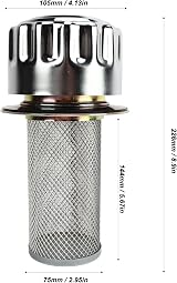 TKSE Hydraulic Oil Tank Filter Breather Cap Air Port Cleaner 0.5mm Hole view 3