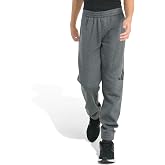 adidas Kids Boys Elastic Waistband Essential 3-Stripes Fleece Cuffed Heather Jogger Casual - Grey