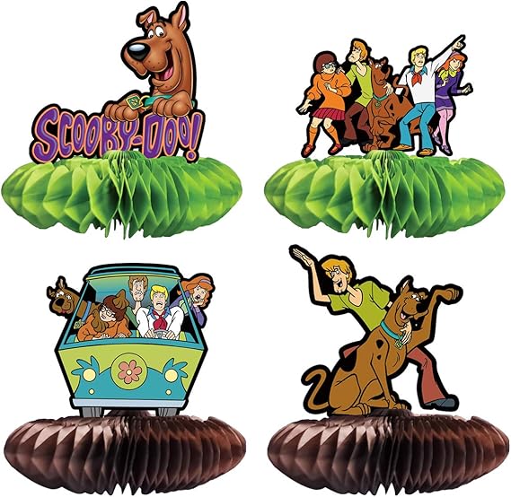 4 Party Centerpieces for Scooby Doo Party Supplies Theme Birthday Table