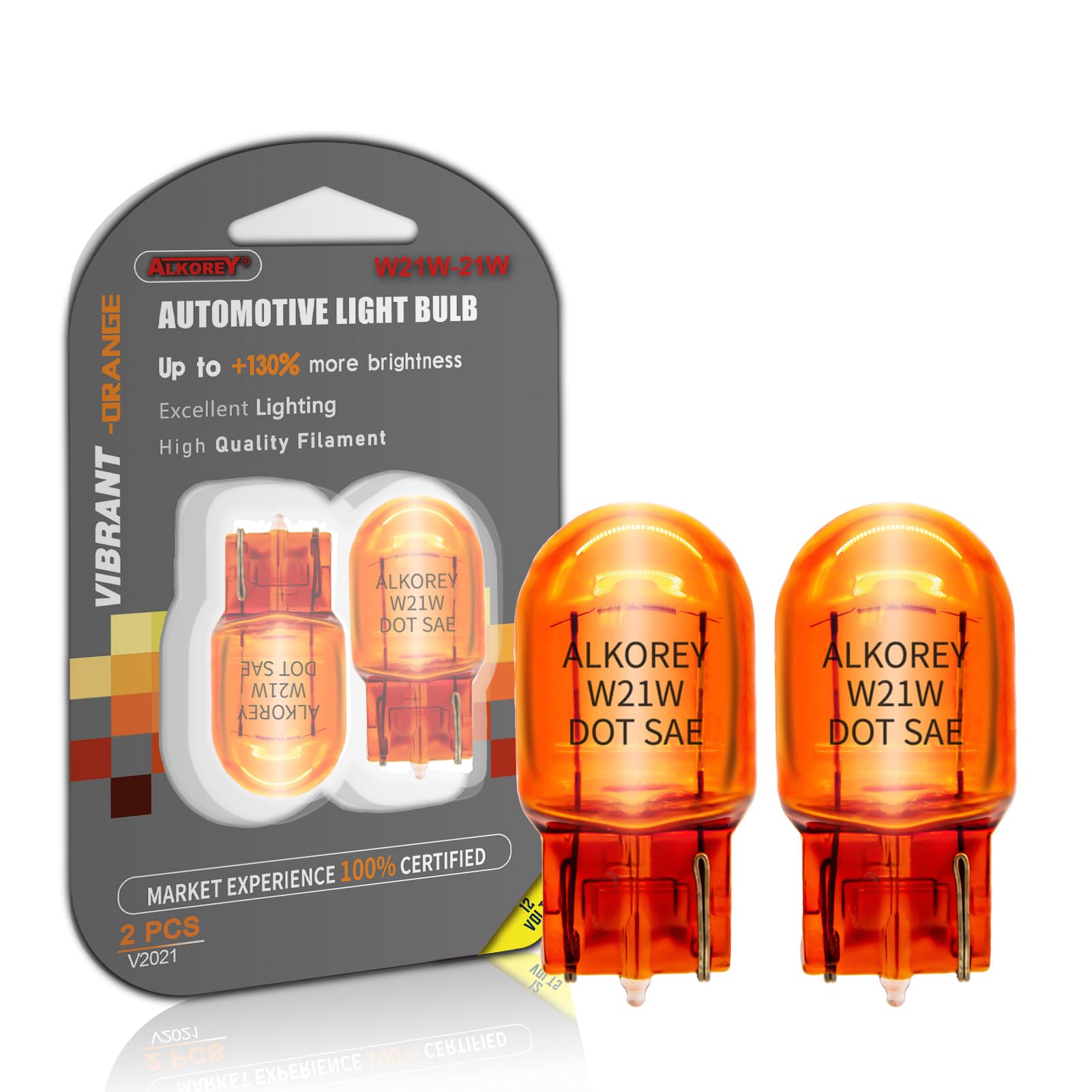 Photo 1 of * only comes with one *
ALKOREY-T20 W21W 7440 Turn Signal Bulbs,2100K Amber 12V 21W 7440NA Automotive Light Bulb,Car Miniature Lamps,Ideal for Parking,2 Pack