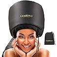 Hooded Hair Dryer w/A Headband Integrated That Reduces Heat Around Ears & Neck - Hair Dryer Hooded Diffuser Cap for Curly, Sp