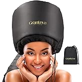 Hooded Hair Dryer Attachment w/A Headband Integrated That Reduces Heat Around Ears 
Neck - Hair Dryer Hooded Diffuser Cap fo