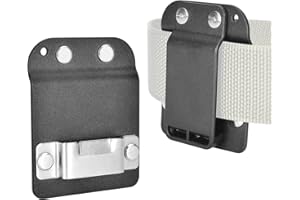 iGuerburn Tape Measure Holder - Tactical Tape Measuring Belt Clip, Low-Profile Tape Holster, Clip-on Tool Belt Accessories | Pockets, Pants Protectors