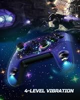 VOYEE Wireless Pro Controller for Switch PC RGB Light Turbo Wakeup 6 Axis view 6