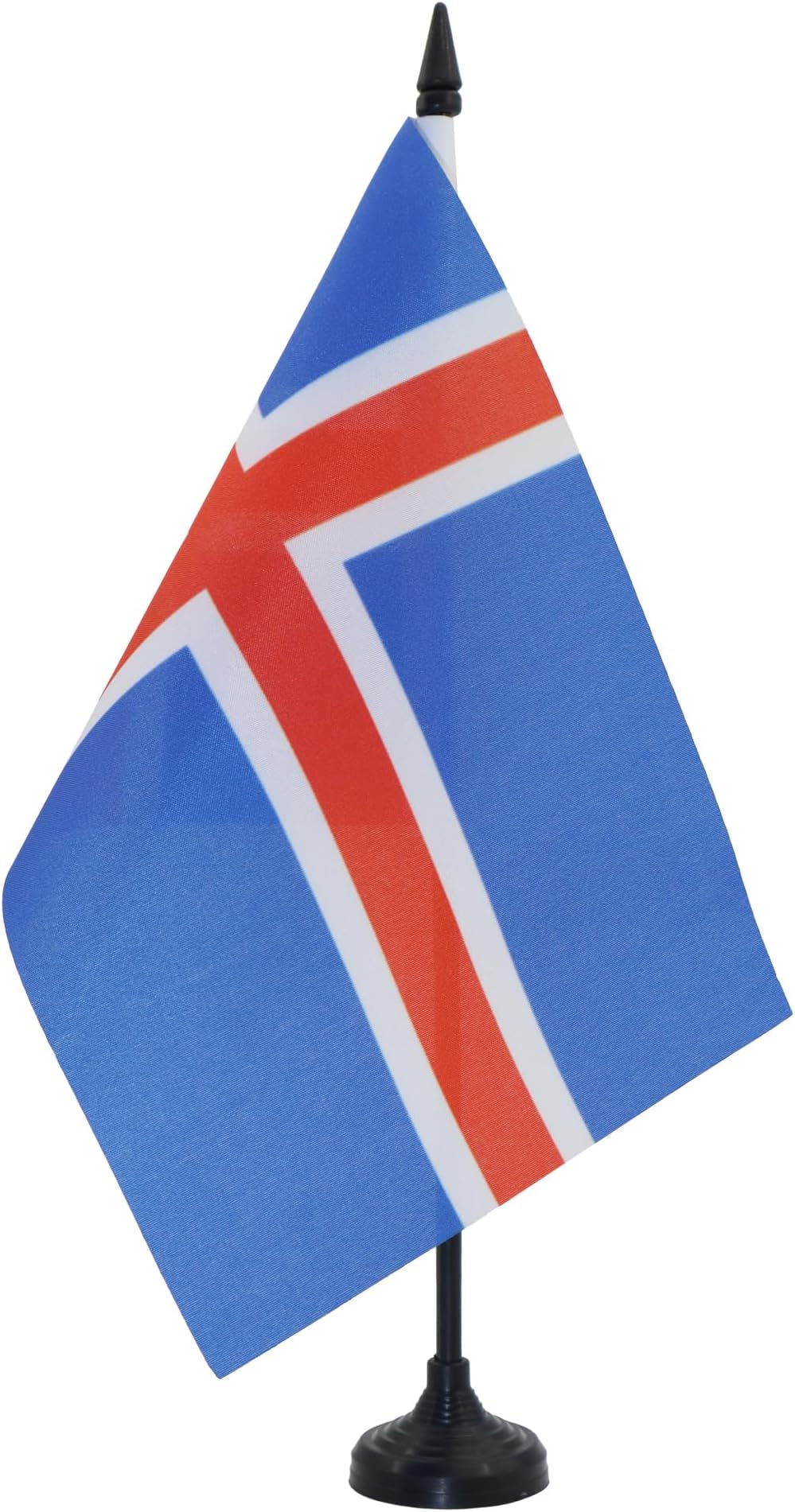 AZ FLAG Iceland Table Flag 5x8 in 21x14 cm with Pole & Black Base