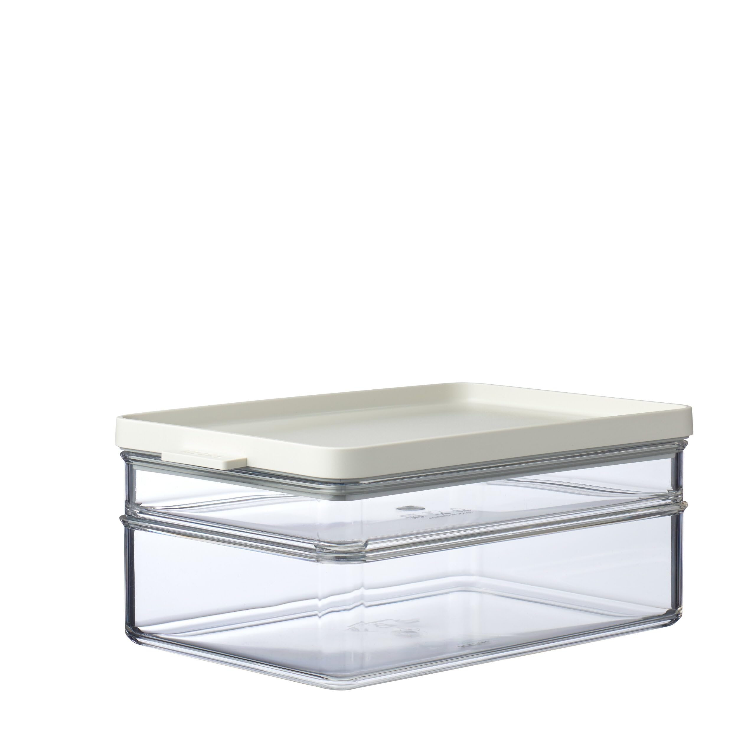 Mepal - Fridge box breakfast duo Omnia Nordic white - Practical storage box for sandwiches - Storage box suitable for the fridge - Dishwasher-safe