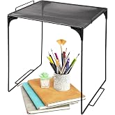 Piffny Versatile Metal Mesh Organizer Shelf, Stackable, for Standard Size School Lockers, Also for Gym and Work Lockers, or Even Kitchen Cabinets &amp; Under Sink Organization