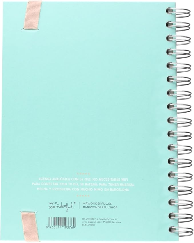 Mr. Wonderful WOA02955 - Agenda anual 2016, color azul