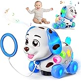 Musical Toy for 1 Year Old Boy Girl, Baby Toys 6-12-18 Months, Puppy Toddler Learning for 1 Year Old Boy Gifts, Bilingual Educational with Music Light, 1st Birthday Gift for Girl, Toddlers