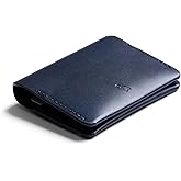 Bellroy Under Cover (slimline leather card wallet/holder with card storage, quick access slot, plus space for folded bills) - Navy