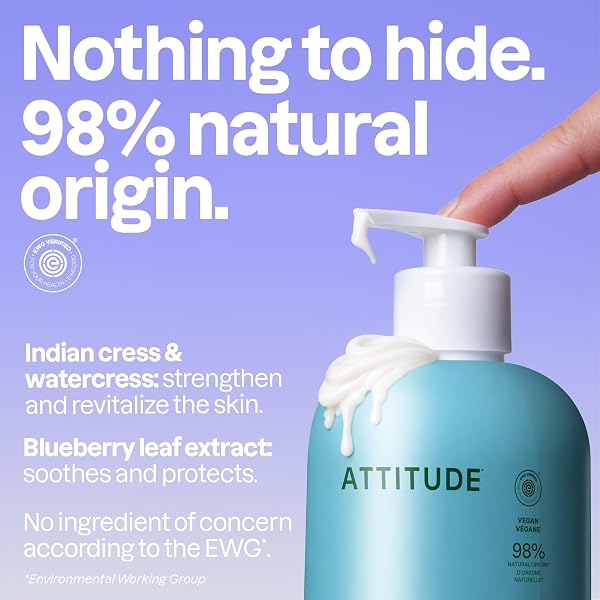 ATTITUDE SUPER LEAVES™  BODY LOTION  UNSCENTED  16 FL OZ (473 ML)