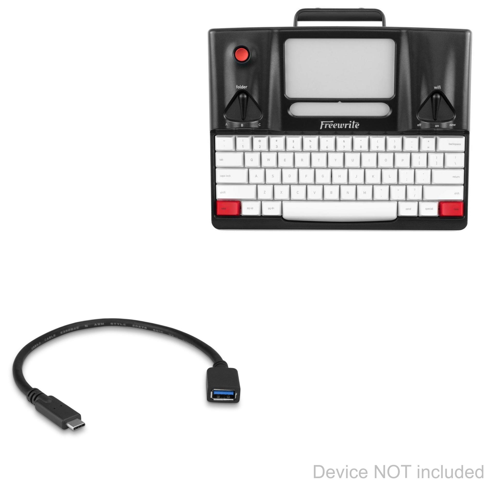 BoxWave Cable Compatible with Astrohaus Freewrite Smart Typewriter (2nd Gen) - USB Expansion Adapter, Add USB Connected Hardware to Your Phone