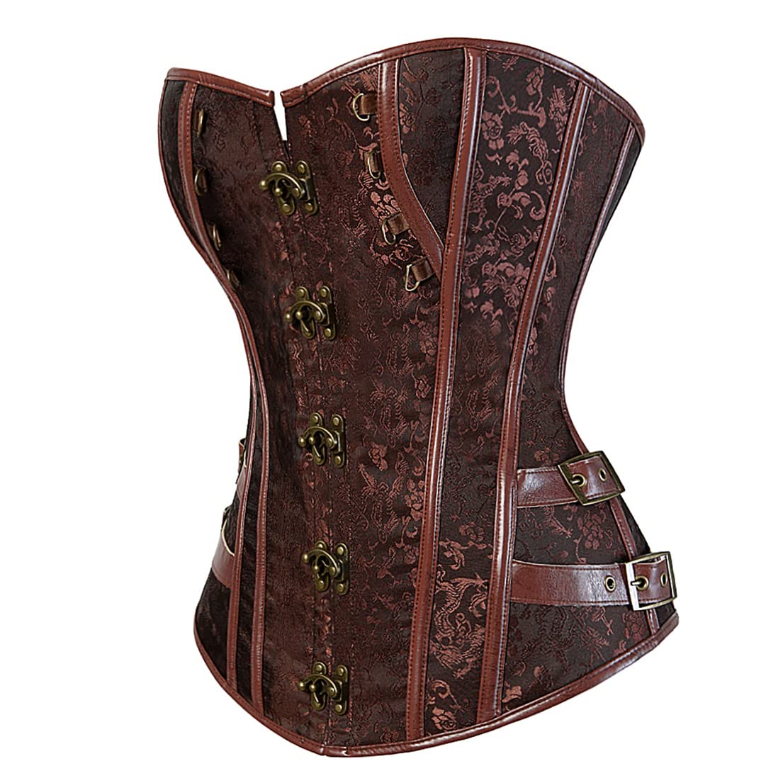 frawirshau Women's Gothic Steampunk Corset Bustier Waist Cincher Underbust Corset Vest Tank Top