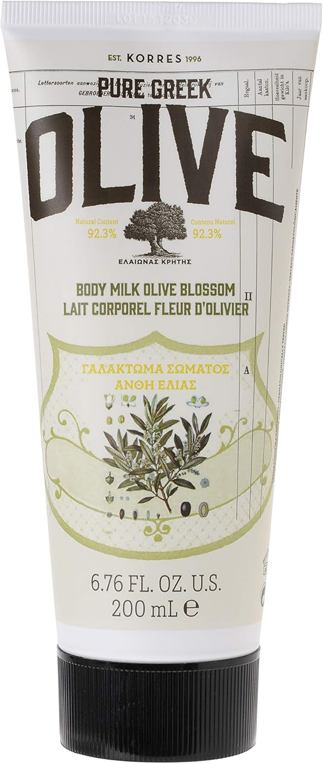 KORRES Pure Greek Olive Natural Olive Blossom Body Cream, Vegan Amazon