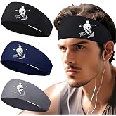 3Pcs Men Sports Headbands Sweat Bands for Men Women Sweatbands