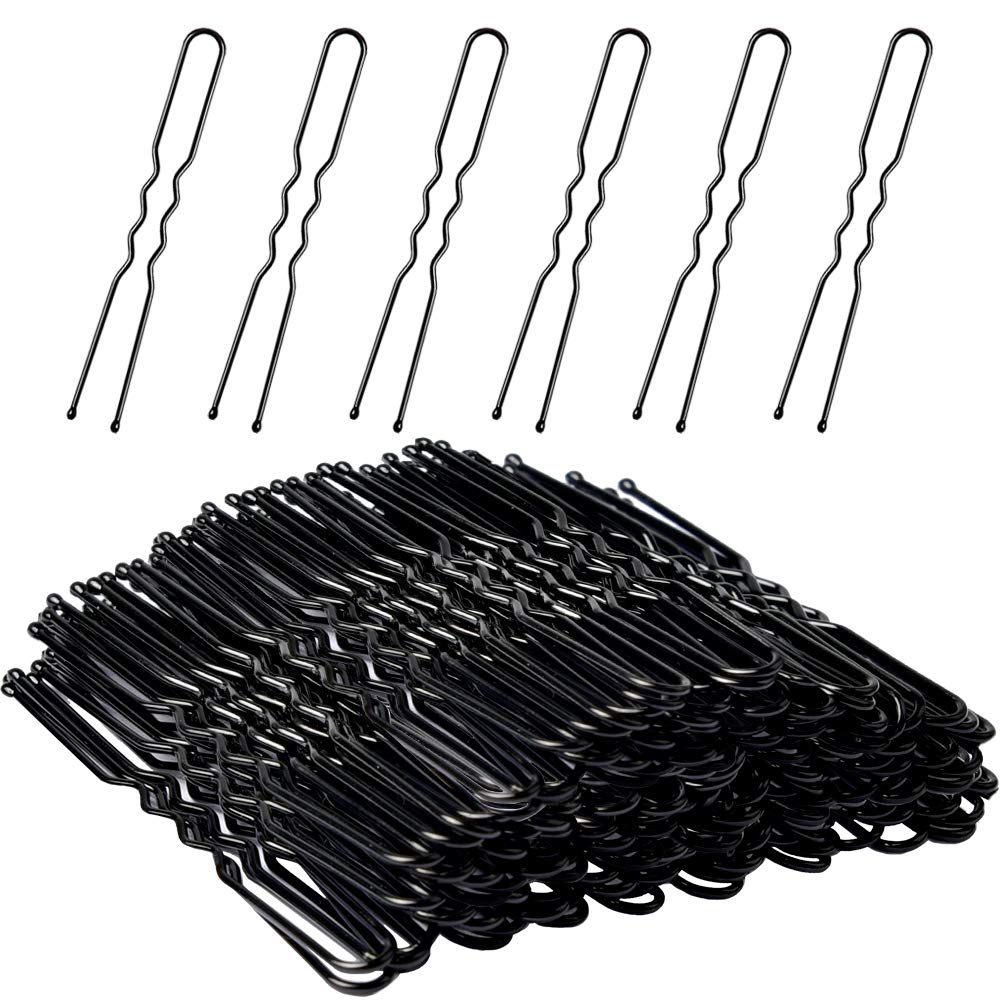 Bobby Pins, MORGLES 80pcs Black Hair Grips for Thick Fine Hair Women with Box, 6cm/2.4in