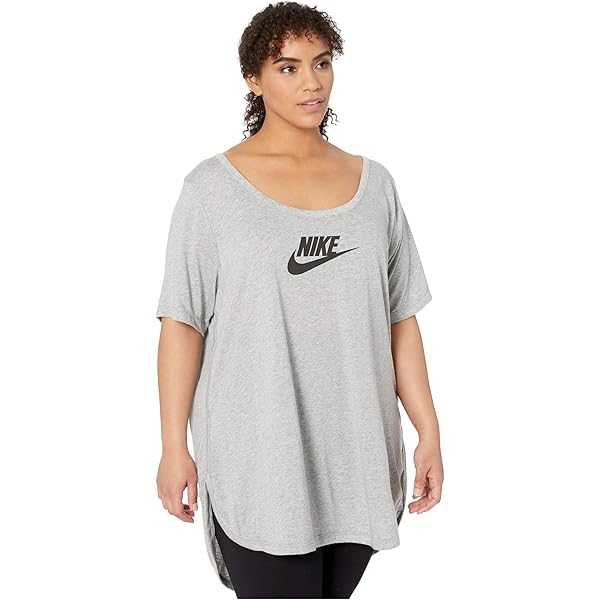 Amazon.com: Nike Women's NSW Tunic Essential Futura Plus, Dark Grey  Heather/Black, 2X : Clothing, Shoes u0026 Jewelry
