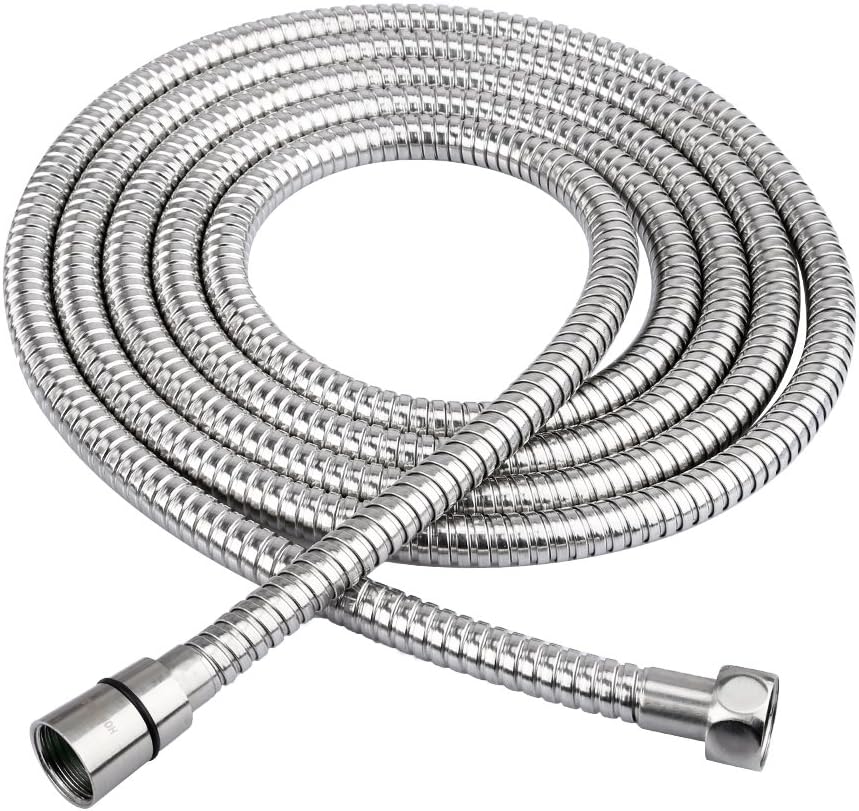 HOMEIDEAS Shower Hose Stainless Steel 118Inch Extra Long Shower Head