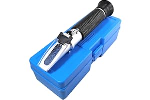 AICHOSE Aquarium Salinity Refractometer with ATC Function,Saltwater Test Kit for Seawater, Pool, Aquarium, Fish Tank...Dual Scale: Specific Gravity & Salt Percent