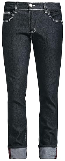 Banned Rockabilly Slim Hose schwarz