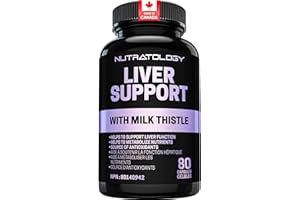 Nutratology Liver Support Supplement | Canadian Made | Milk Thistle 400mg 4:1 Extract | Helps Support Liver Function | With A
