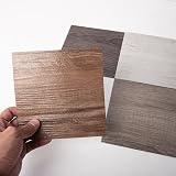 Art3d Peel and Stick Vinyl Floor Tiles 6x6 inch Wood Plank Waterproof Sample 4 view 4