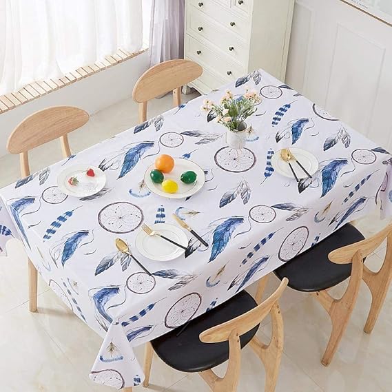 DJATM Tablecloth desk ins learning tableclothfeather_140x180cm Amazon