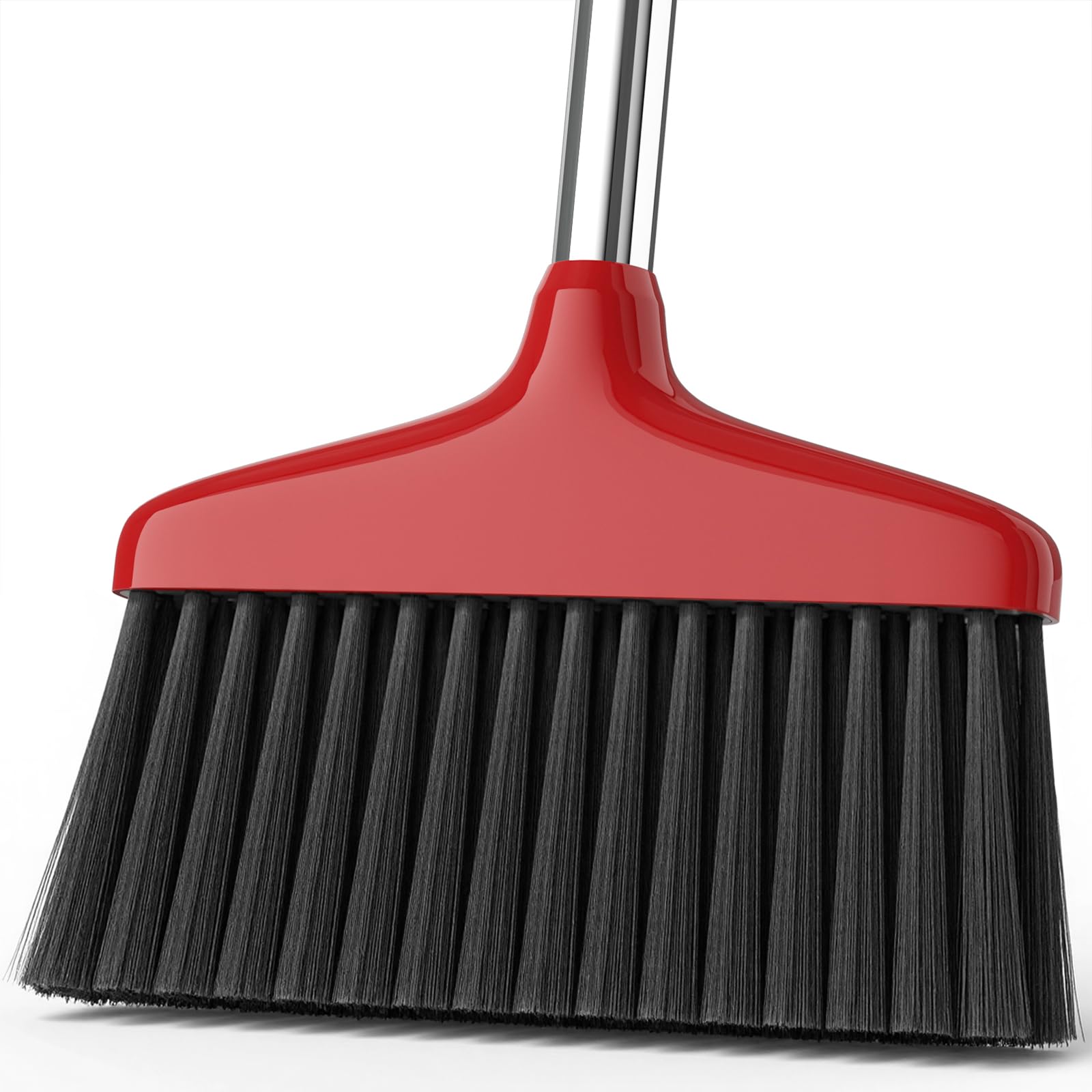 Photo 1 of Handy Broom, Indoor/Outdoor Brooms, Duty Kitchen Broom, for Home Garage Kitchen Office Courtyard Lobby Patio Lawn Concrete (1, Red)