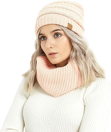 winter cable knit hat