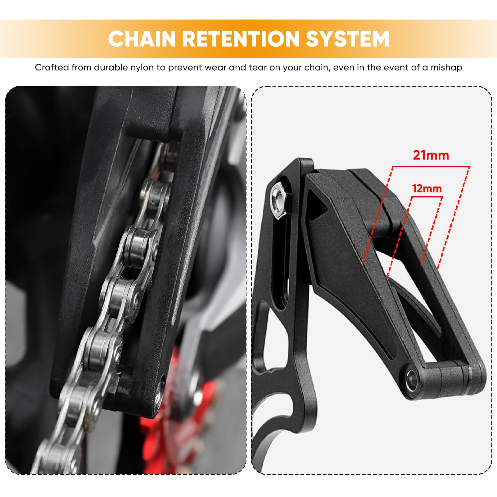 BESNIN Chain Guide 32-40T Single Disc MTB Chain Guide High-Strength Aluminum Alloy Mountain Bike Chain Guard for ISCG05 Mounting Systems - view 4