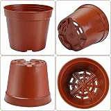 Muzhira 10pcs Seed Starting Pots 13.6cm Plastic Nursery Plant Containers view 3