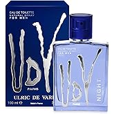Ulric De Varens NIGHT - Eau De Toilette for Men - Captivating, Enchanting, and Luxurious- Easy to Love, Manly, and Notes of Bergamot, Mandarin, Pineapple, and Cedar- Bold and Fearless Men - 3.4 Fl Oz