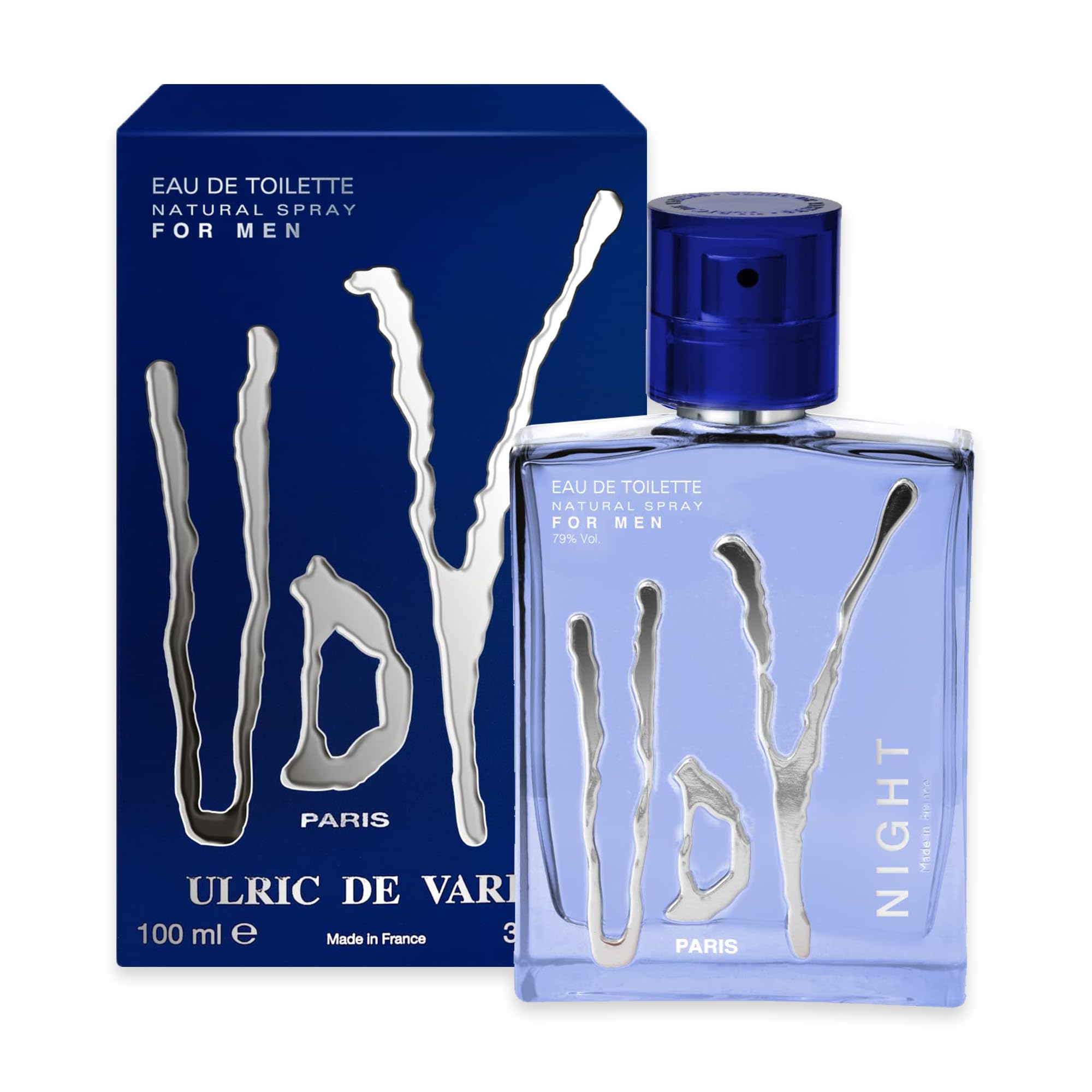 ULRIC DE VARENS - UDV Night Eau de Toilette - Oriental Fruity Fougère - Men's Perfume - Spray - Made in France - 100 ml