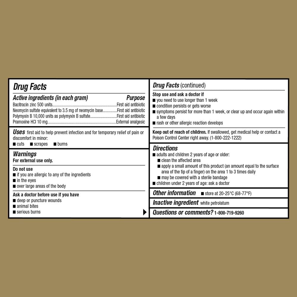 GoodSense Maximum Strength Triple Antibiotic Ointment plus Pain Relief, Soothes Painful Cuts, Scrapes, and Burns, While Preventing Infection, 1 Ounce: Health & Personal Care