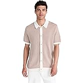 Onia Men's Linen Button Up Sweater