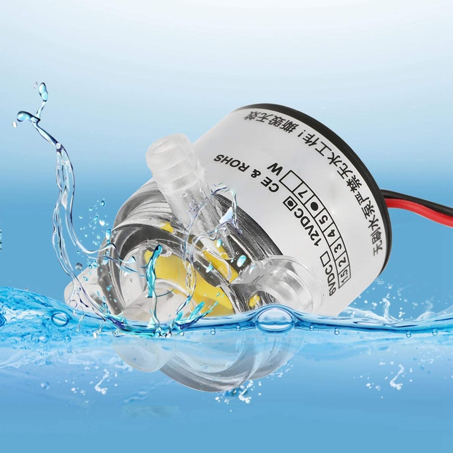 Submersible Pump(120L/H,6W),Low Noise Water Pump,Mini Submersible Brushless Water Pump,for Indoor and Outdoor Use(24h): Home & Kitchen