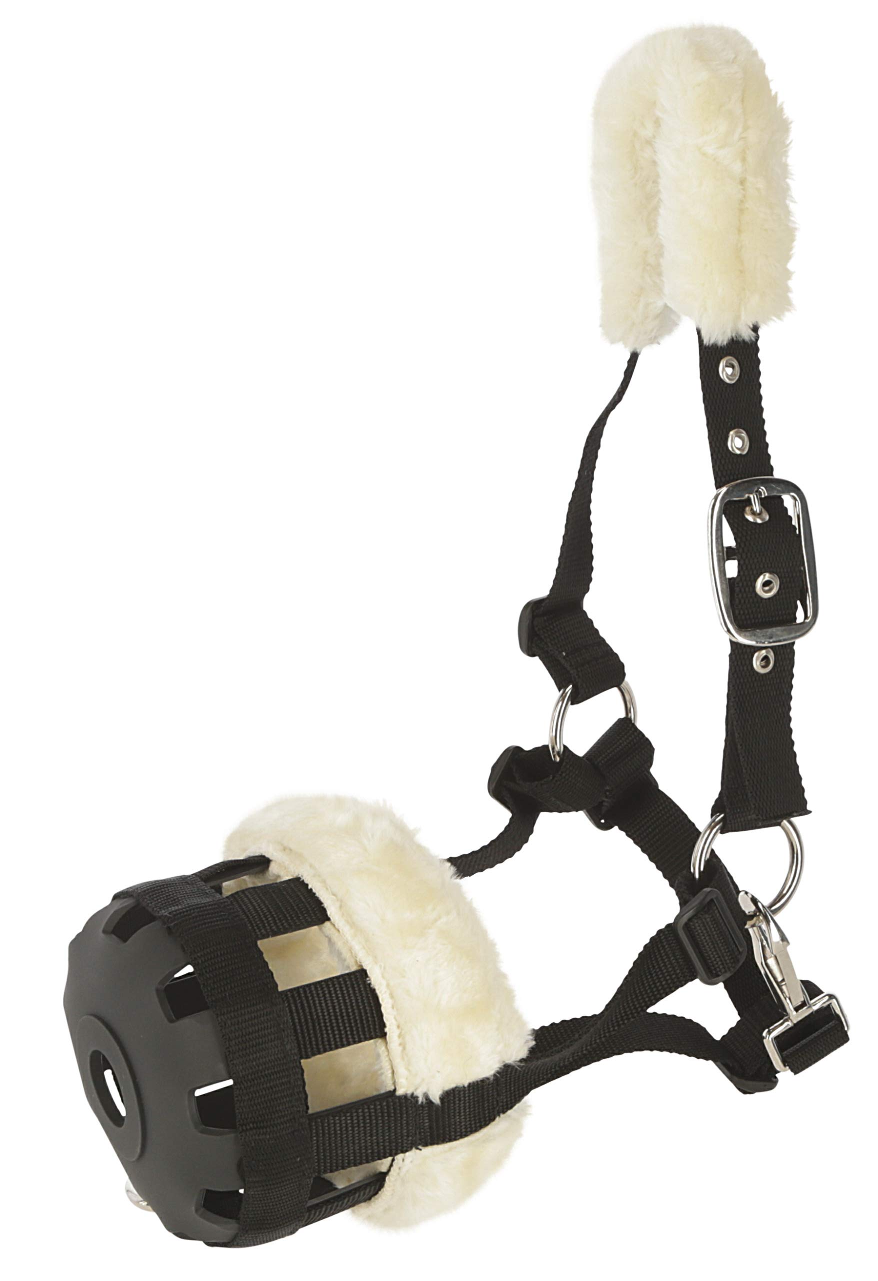 Kerbl 3222143 Muzzle Teddy Fleece, Nylon, Black, Pony