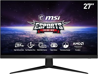 MSI Optix G271 27" FHD 144Hz IPS Gaming Monitor FreeSync Premium DisplayPort
