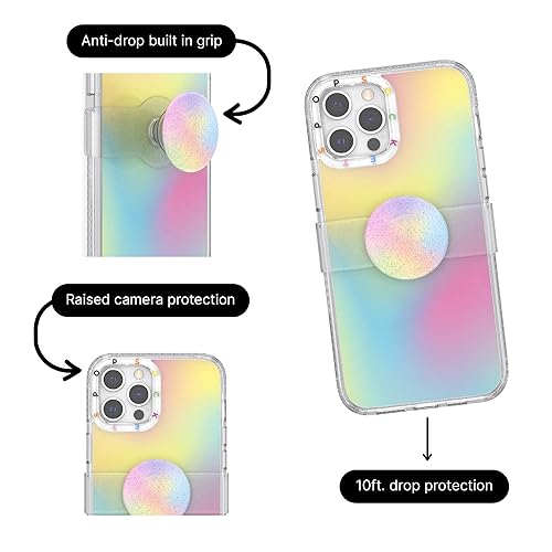 PopSockets Abstract iPhone 12 Pro Max Case with Repositionable