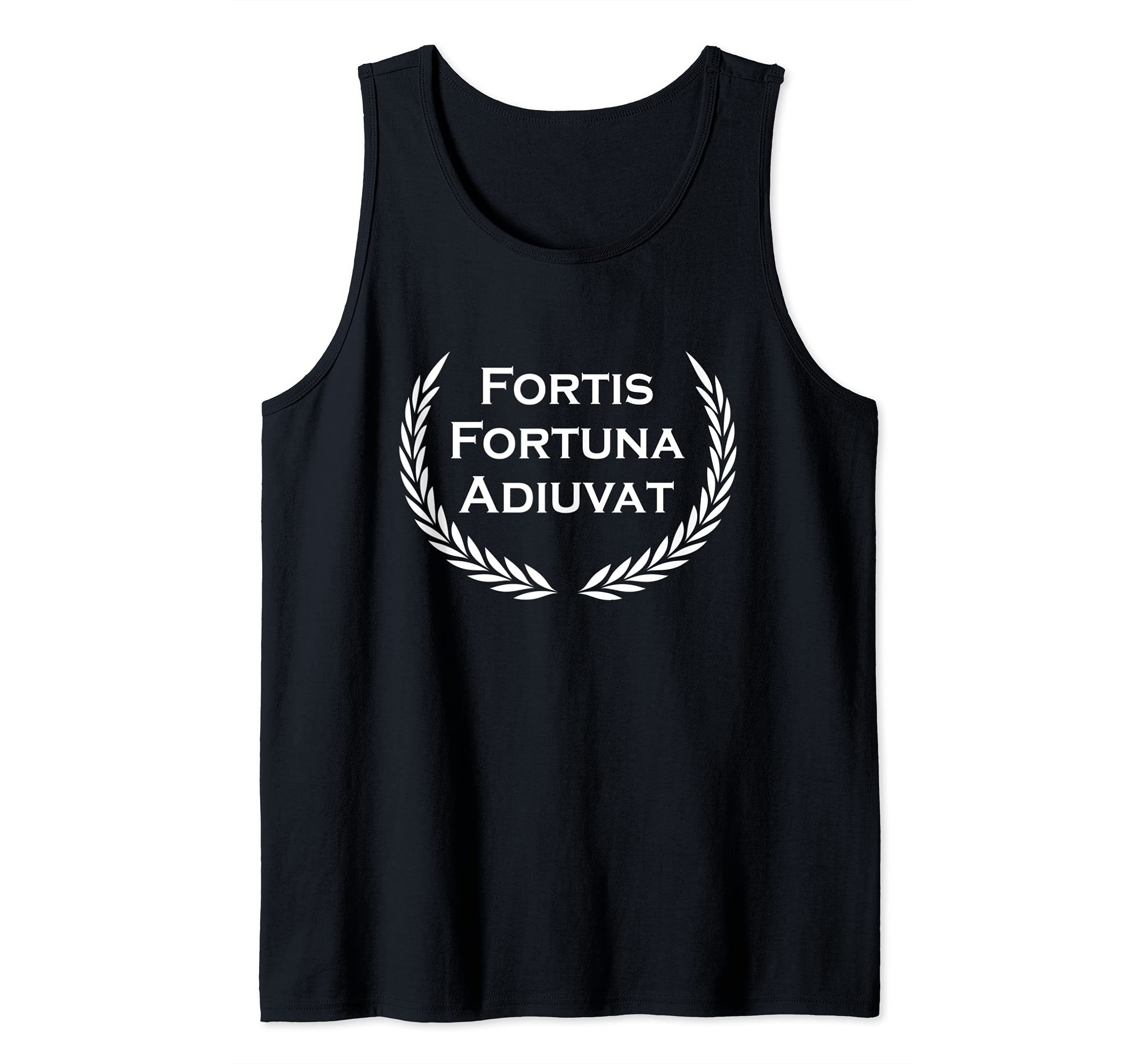 Latin saying for brave - Fortis Fortuna Adiuvat Tank Top