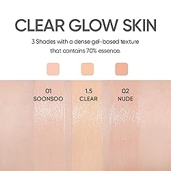 AMUSE Dew Jelly Vegan Cushion Foundation 1.5 CLEAR
