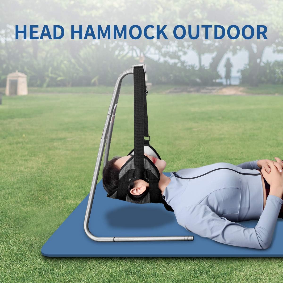 Neck Relief Hammock Head Hammock Pain Relief Cervical Traction Device Ear-Out Stretcher for Relaxation with Hammock Stand: Health & Personal Care