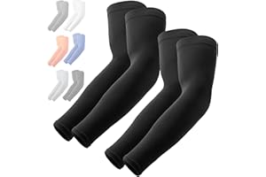 OutdoorEssentials UV Sun Protection Arm Sleeves - Compression Arm Sleeve, UV Arm Sleeves Men, Women - Golf Cooling Sleeves