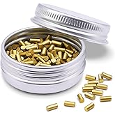 200 Pcs Lighter Flints Universal Lighter Replacement Flint Refills, Premium Glod Flint Stone Packaged in Aluminum Boxes,Compatible with Most Lighters
