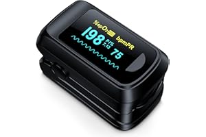 BEC Pulse Oximeter | Deluxe Fingertip Pulse Oximeter | Canadian Team | Accurate SpO₂ & Pulse Monitor | Push Button Rotate OLE