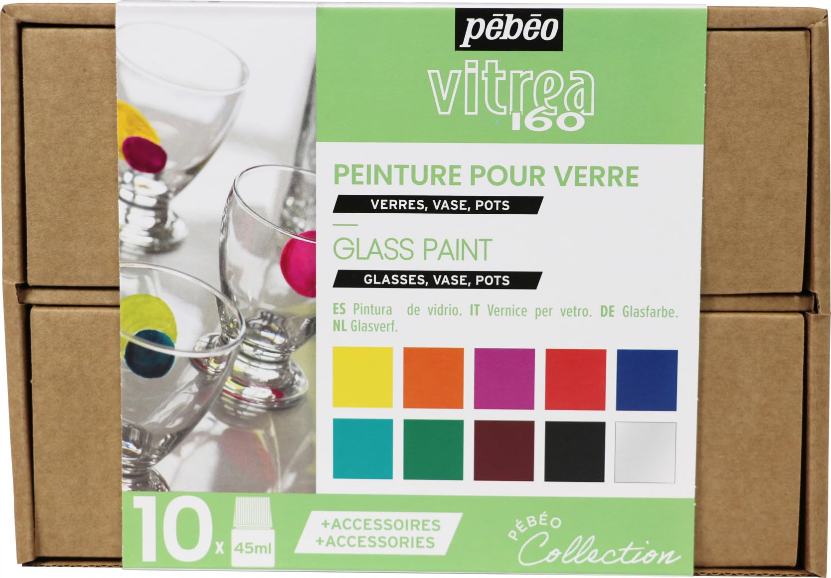 PEBEO V160 Collection Set, Assorted, 10X45ml