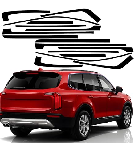 Chrome Delete Vinyl Overlay Kit For 2021-2023 Kia Sorento Fender & Door Trim – Blackout